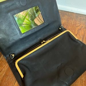 Madewell Black Mirror Clutch *missing chain strap*
